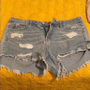 Denim shorts